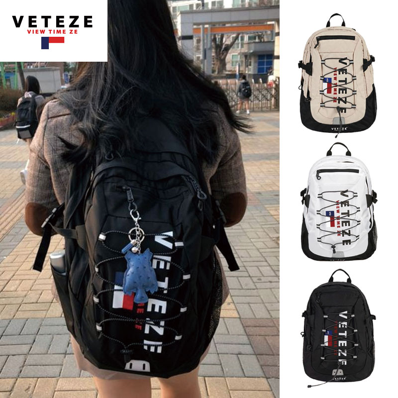 [VETEZE] Big Logo Backpack リュック バックパック 通学 daylife レディース メンズ 韓国ファッション