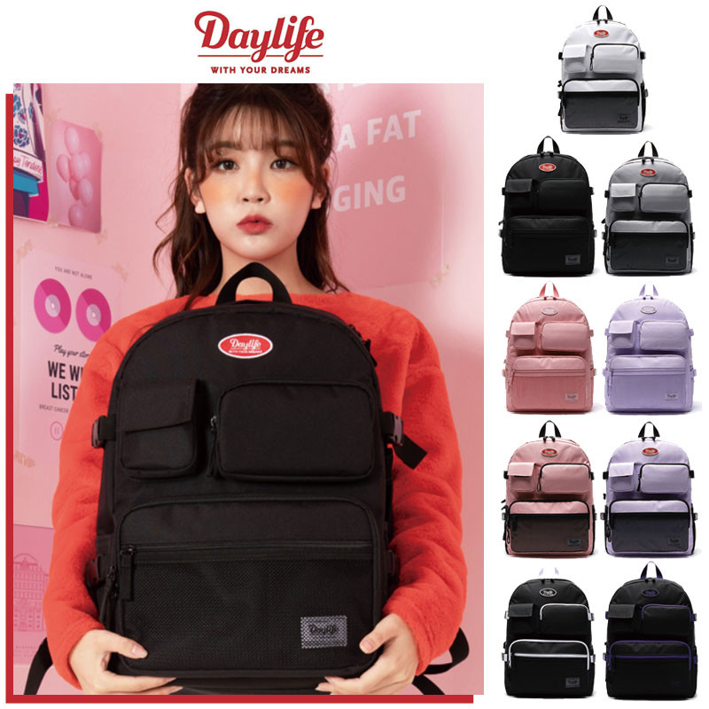 [DAYLIFE] 9色 Multi Pocket Backpack デイライフ リュック 通学 バックパック a4 大容量 レディース メンズ 韓国ファッション