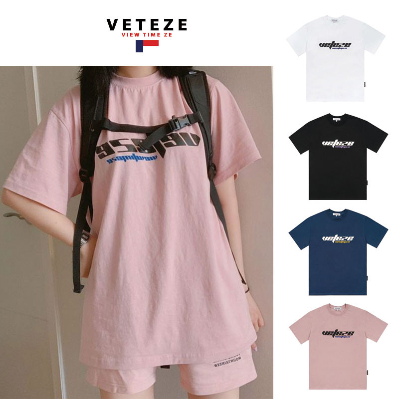 [VETEZE] True Up Half T-Shirts ベテゼ 夏 半袖ラウンドティー 韓国ファッション 半袖tシャツ レディース メンズ