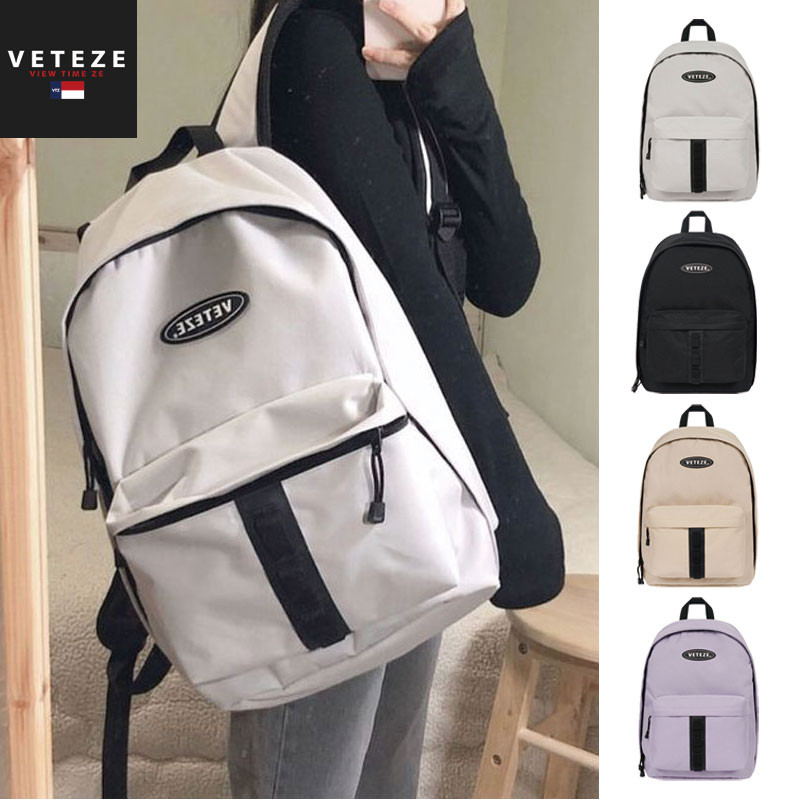 [VETEZE] Uptro Backpack ベテゼ リュック 通学 A4 大容量 大人かわいい バックパック レディース メンズ 韓国ファッション