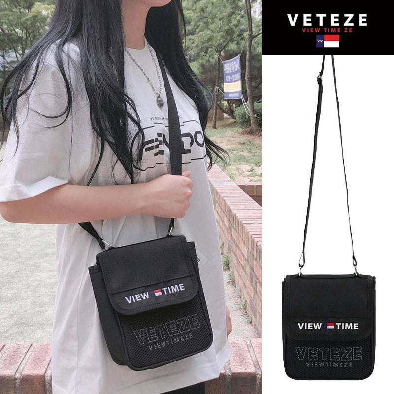 [VETEZE] Time Mini Cross Bag 2way ベテゼ ショルダーバッグ 通学 ボディバッグ 大人かわいい サコッシュ レディース メンズ 韓国ファッション