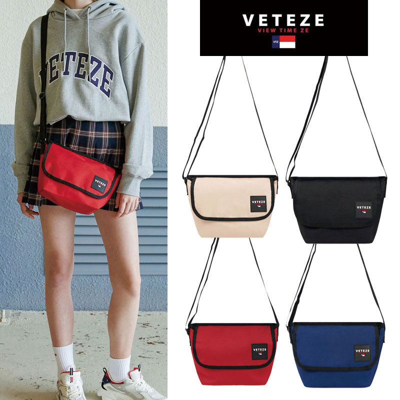 [VETEZE] Retro Mini Cross Bag 2way ベテゼ ショルダーバッグ 通学 ボディバッグ 大人かわいい サコッシュ レディース メンズ 韓国ファッション