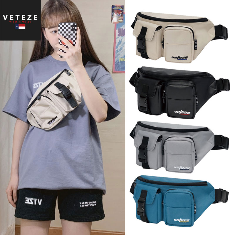 [VETEZE] True Up Waist Bag 2way ベテゼ ショルダーバッグ 通学 ボディバッグ 大人かわいい サコッシュ レディース メンズ 韓国ファッション