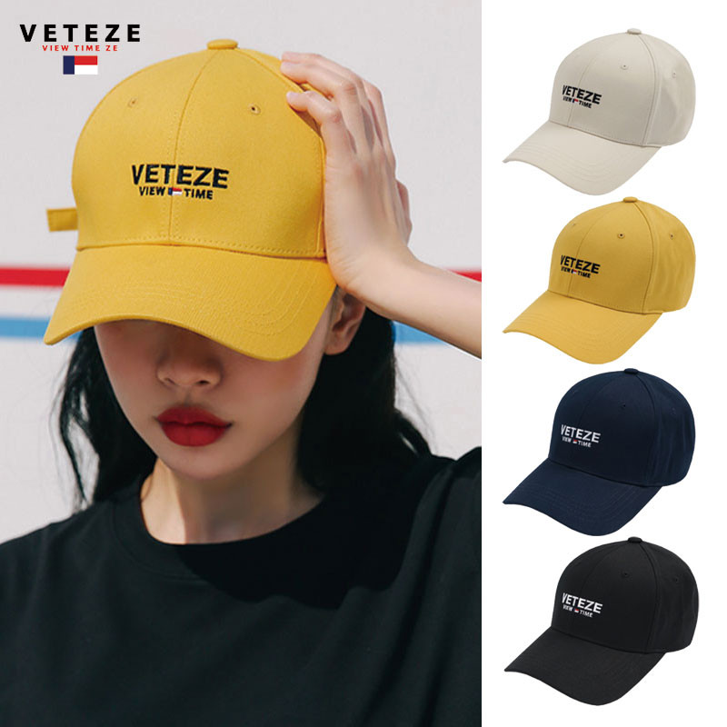 [VETEZE] Signature Ballcap ベテゼ キャップ ロゴ 帽子 ブラック 無地 レディース メンズ 韓国ファッション