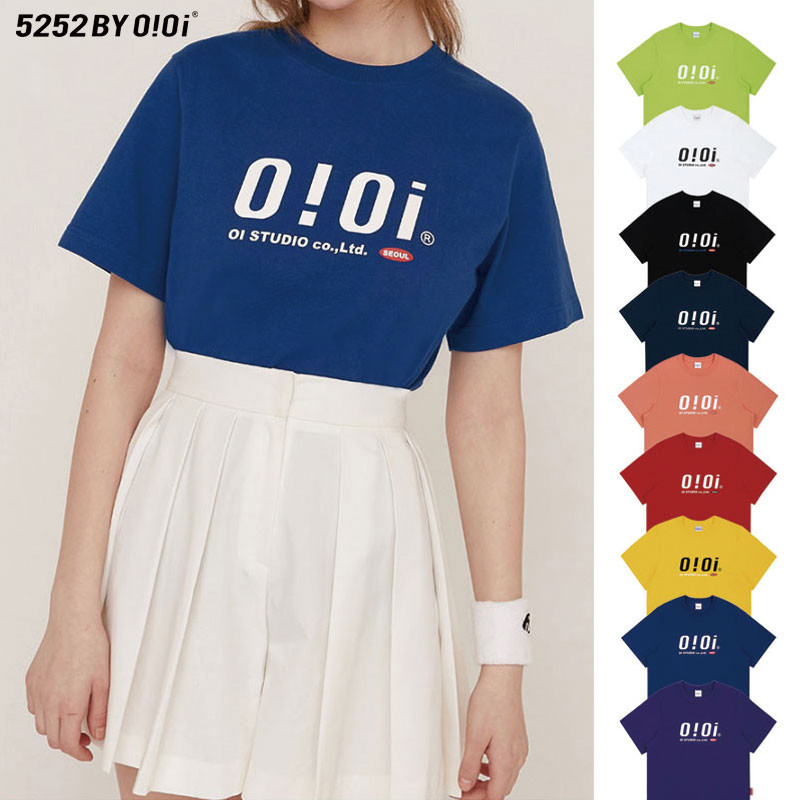 [OIOI] SIGNATURE T-SHIRTS 半袖 さくらんぼ Tシャツ uネック 夏 レディース メンズ 韓国ファッション