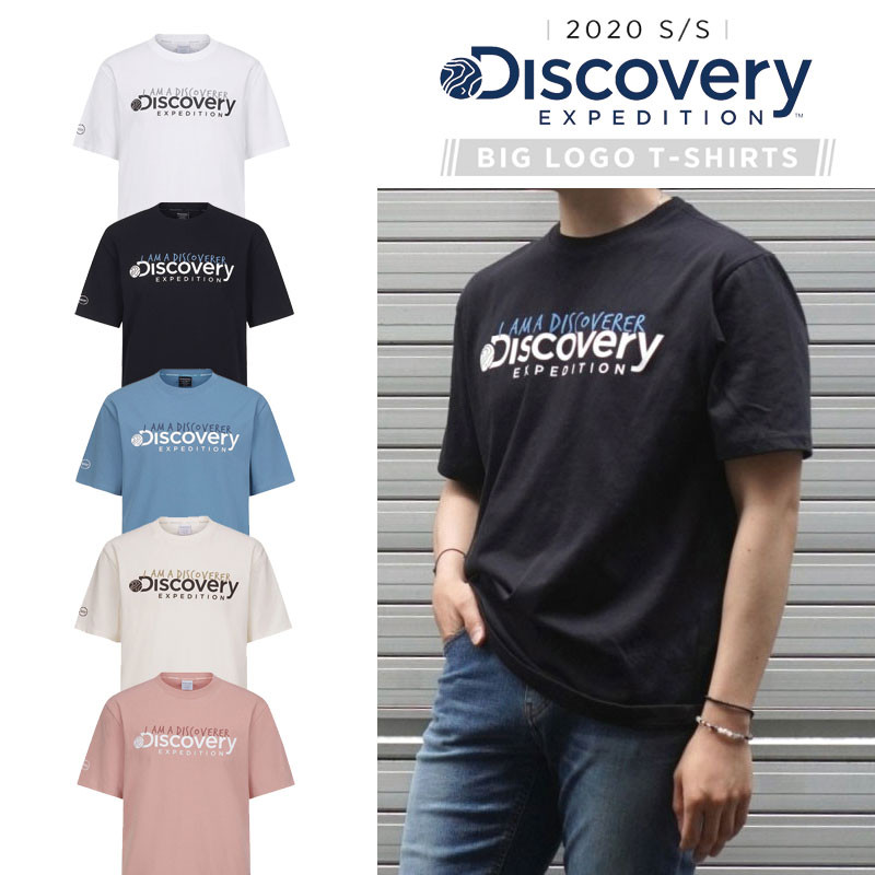 [DISCOVERY] DXRS81031 2020 BIG LOGO T-SHIRTS ディスカバリー ロゴ 半袖 Tシャツ ルーズフィット レディース メンズ 韓国ファッション