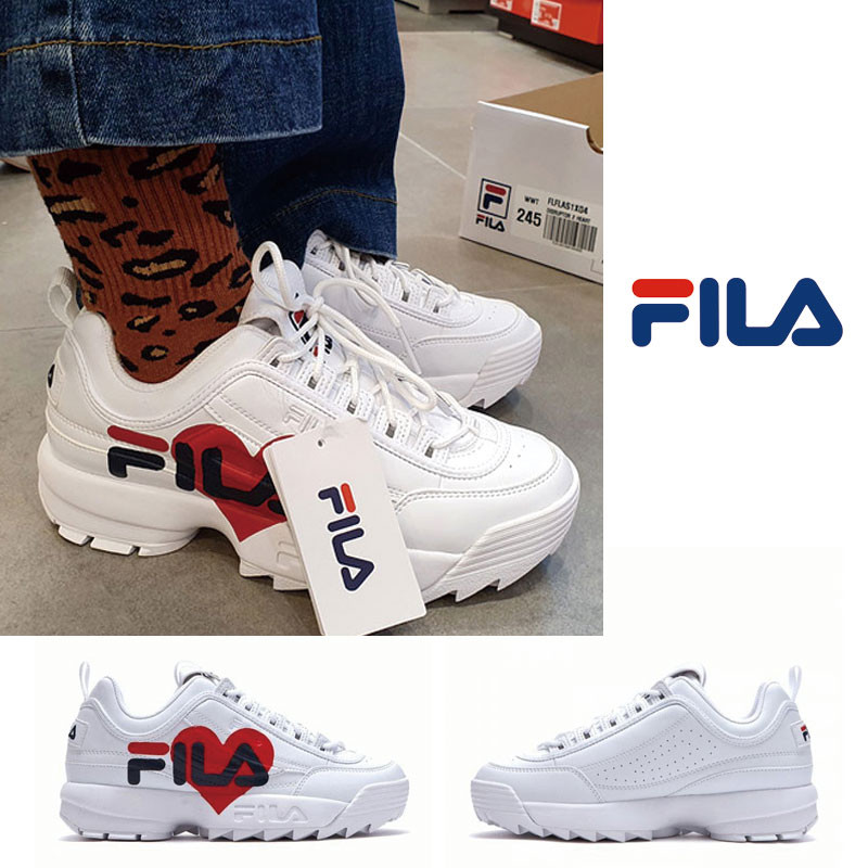 [FILA] FLFLAA1X04 DISRUPTOR 2 HEART フィラ ディスラプター2 スニーカー ダッドスニーカー レディース メンズ 韓国ファッション