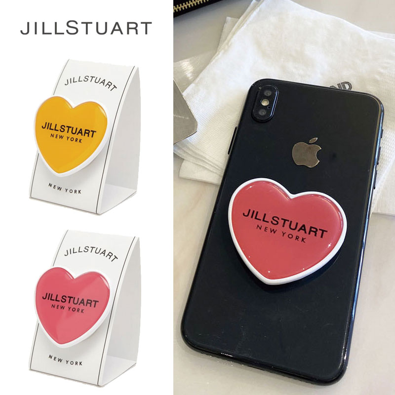 [JILLSTUART] JAHO0F79 ジルスチュアート スマホグリップ ハート レタリング ロゴ グリップフリック Griptok スマートトーク スマホアクセサリー 韓国ファッション