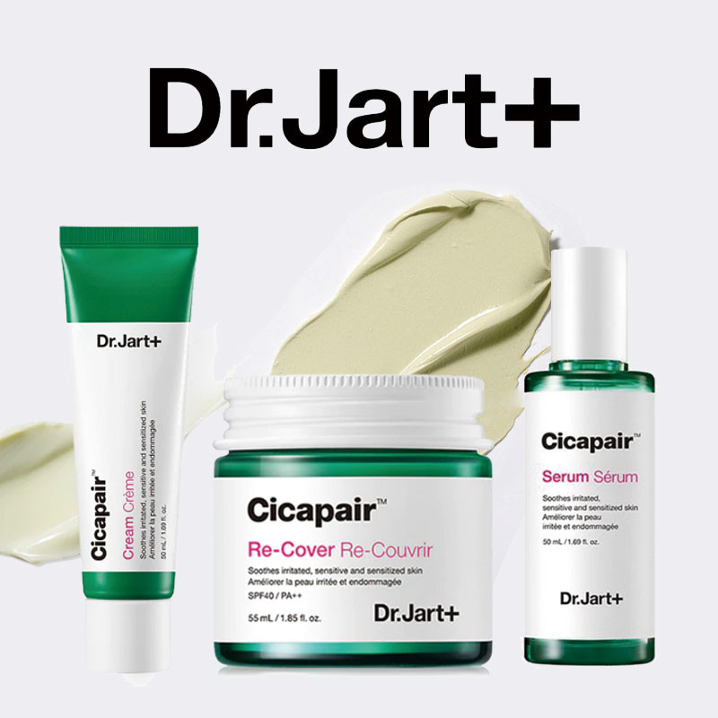 [Dr.Jart+] Cicapair Cream + ReCover + Serum 二世代 ドクタージャルトシカペアクリーム50ml + リカバー 55ml + セラム 50ml セット