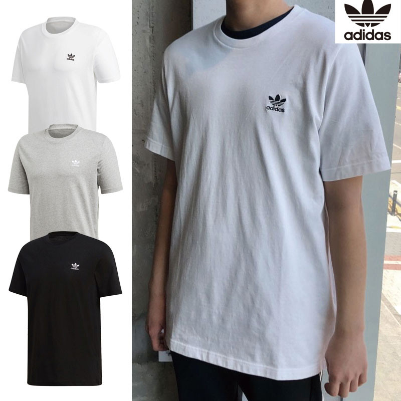 [ADIDAS] Essential TEE アディダス 半袖 Tシャツ 綿100 オーバーサイズ Uネック レディース メンズ 韓国ファッション