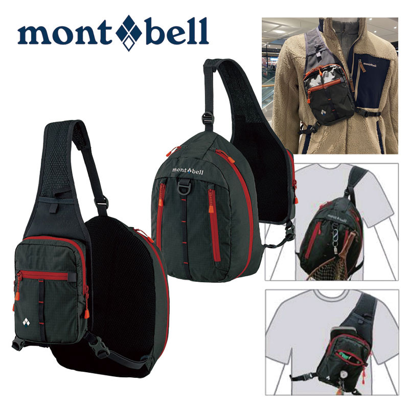 [montbell] MB5DXUEC691 Light Angler Pack モンベル ボディバッグ サコッシュ 斜めがけ レディース メンズ 韓国ファッション