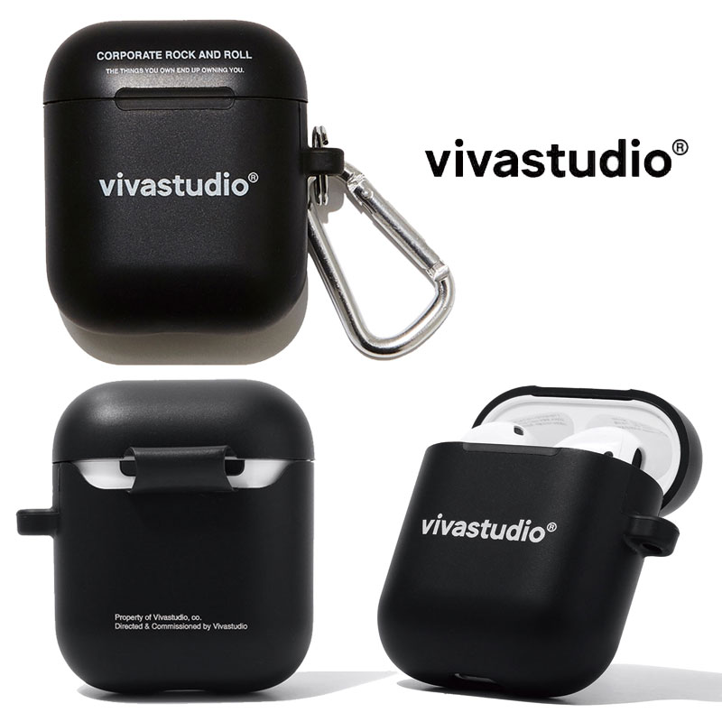 [vivastudio] AIRPODS CASE ビバスタジオ イヤホン ワイヤレス ケースカバー エアポッツ ケース シンプル