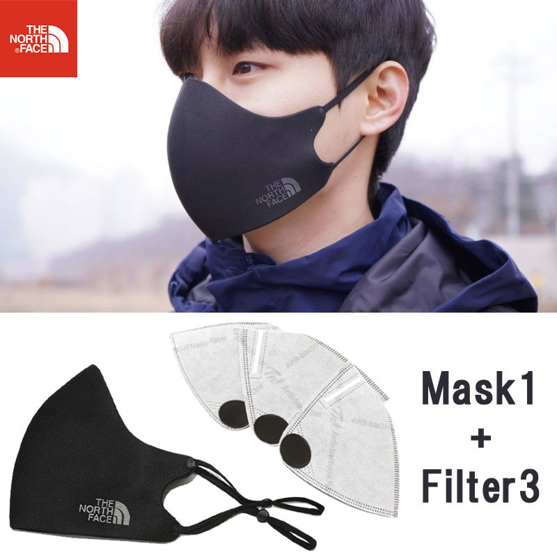 [THE NORTH FACE] マスク1枚＋フィルター3枚のセット NA5AL57A TNF FILTER MASK ノースフェイス マスク フィルター