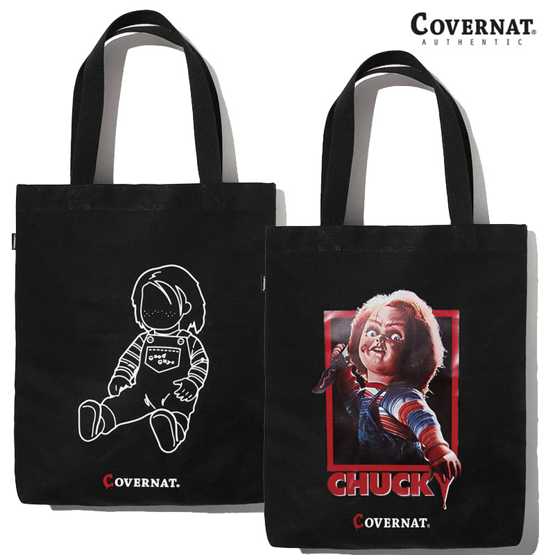 [COVERNAT] X CHUCKY MOVIE POSTER LINE ECO BAG コボナッ エコバック トートバッグ ショルダーバッグ レディース メンズ 韓国ファッション