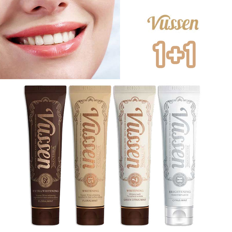 [VUSSEN] Vussen WHITENING 28/15/7/H 1+1 歯磨き粉 ホワイトニング 韓国 クリーンデンタル 高級感のあるパッケージ 贈答品 レディース メンズ