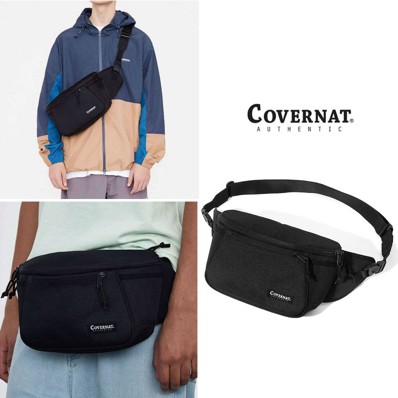 [COVERNAT] C2002BG03BK CORDURA COMPACT FANNY PACK コボナッ ボディバッグ サコッシュ レディース メンズ 韓国ファッション