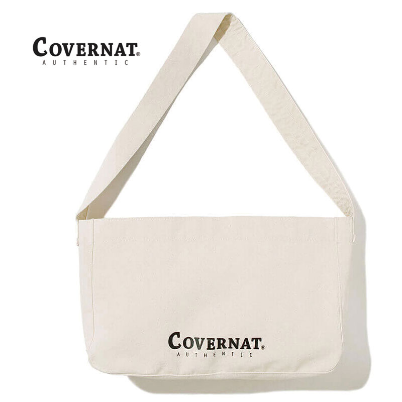 [COVERNAT] C2002EC08IVL AUTHENTIC LOGO BIG NEWSBOY ECO BAG コボナッ エコバック トートバッグ ショルダーバッグ レディース メンズ