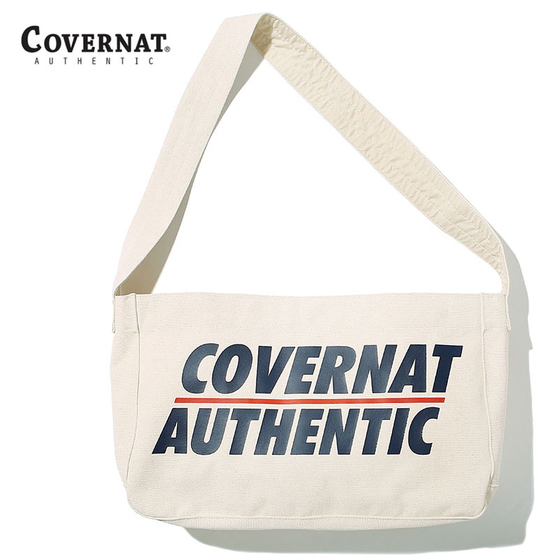 [COVERNAT] C2002EC09IVL BIG ARCH LOGO NEWSBOY ECO BAG コボナッ エコバック トートバッグ ショルダーバッグ レディース メンズ