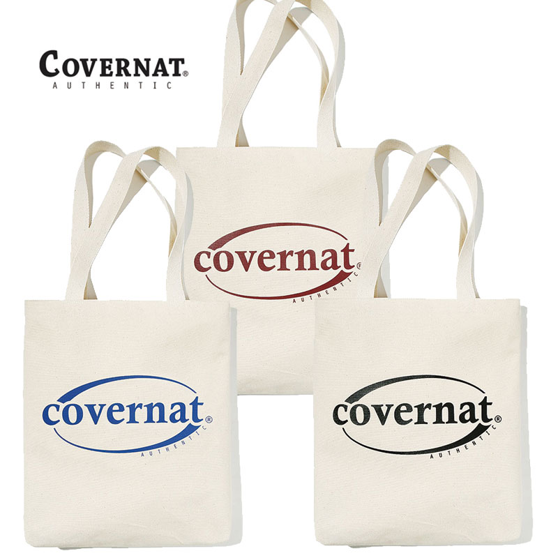 [COVERNAT] C2002EC02 SERIF LOGO ECO BAG コボナッ エコバック トートバッグ ショルダーバッグ レディース メンズ