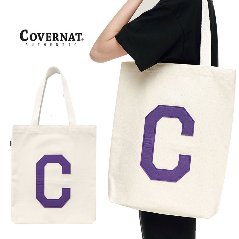 [COVERNAT] CV19SA00002 C LOGO ECO BAG コボナッ エコバック トートバッグ ショルダーバッグ レディース メンズ