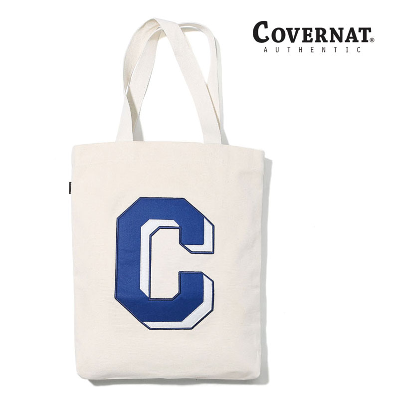 [COVERNAT] C1906BG04BL BIG C LOGO ECO BAG コボナッ エコバック トートバッグ ショルダーバッグ レディース メンズ