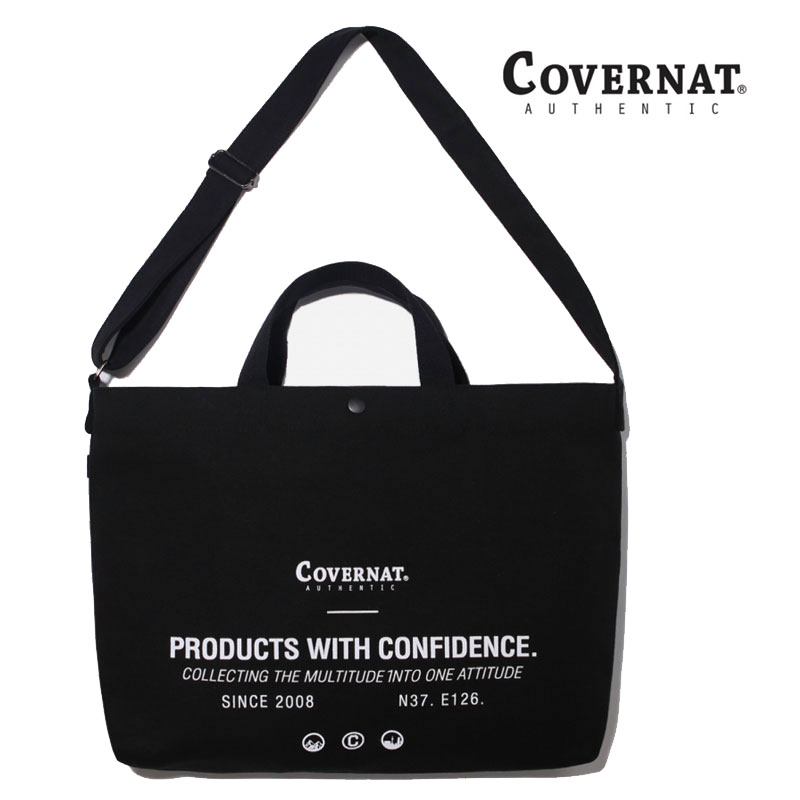 [COVERNAT] C1908EC01BK ICON LOGO 2WAY BAG コボナッ サコッシュ クロスバッグ ショルダーバッグ レディース メンズ