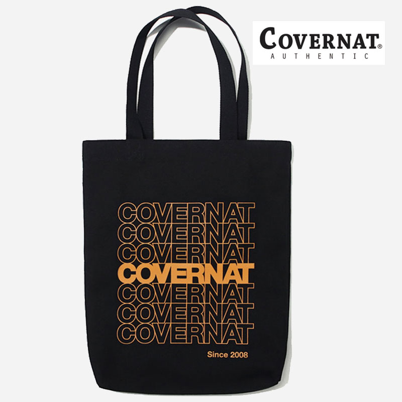 [COVERNAT] C1901EC03BK REPEAT LOGO ECO BAG コボナッ エコバック クロスバッグ ショルダーバッグ レディース メンズ