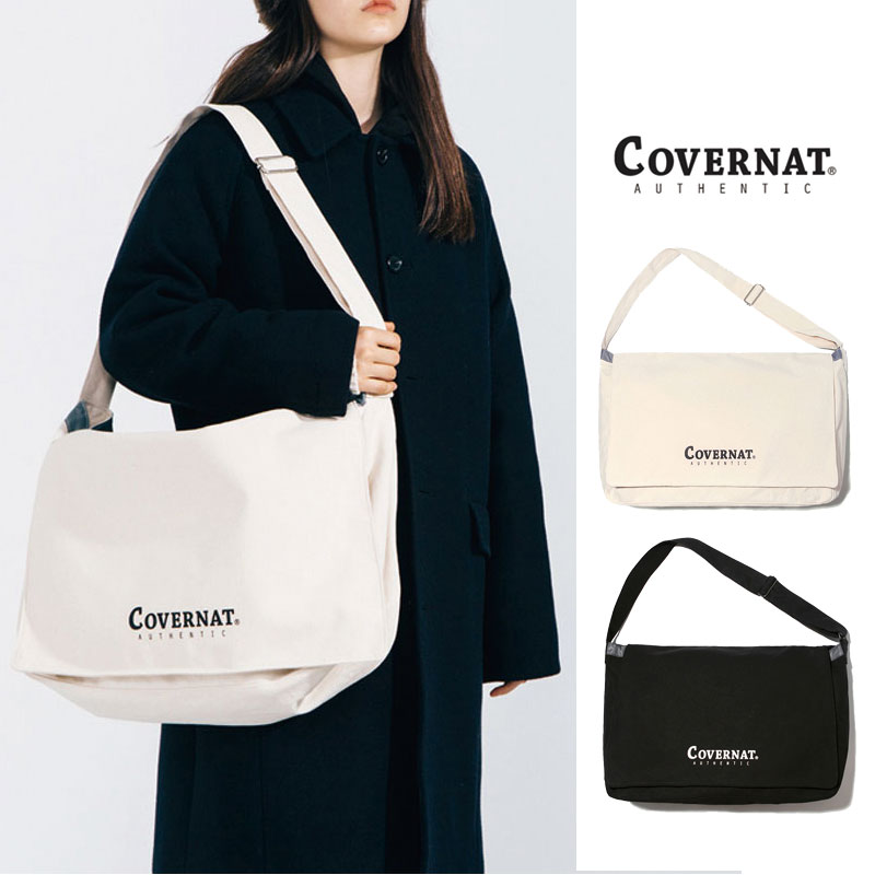 [COVERNAT] C1807BG16 AUTHENTIC LOGO MAIL BAG コボナッ サコッシュ クロスバッグ ショルダーバッグ レディース メンズ