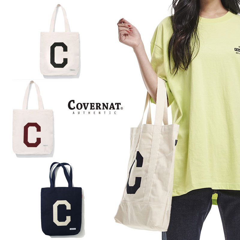 [COVERNAT] C LOGO ECO BAG コボナッ エコバック トートバッグ ショルダーバッグ レディース メンズ