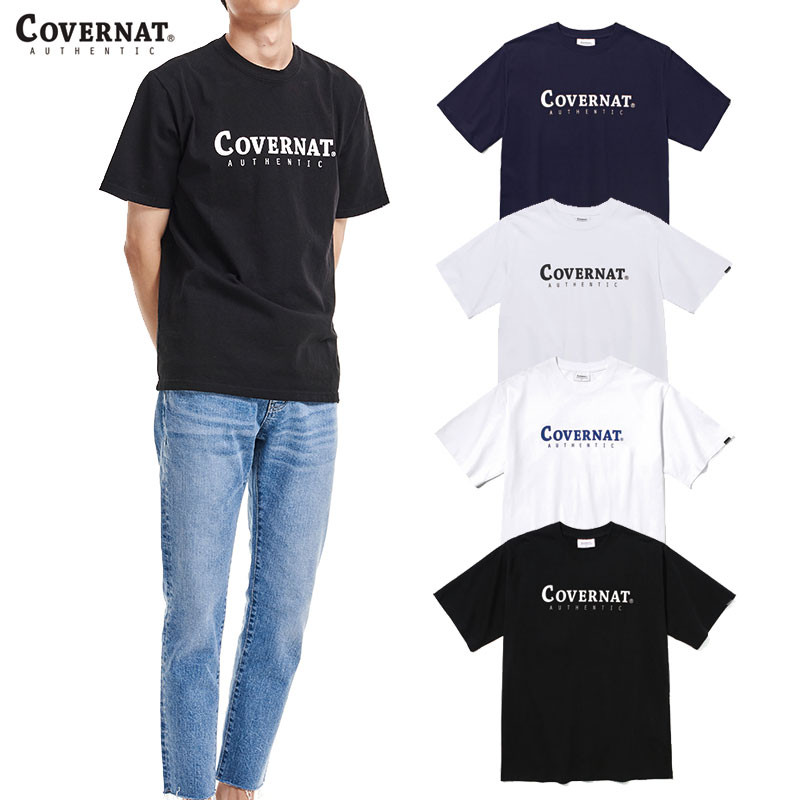 [COVERNAT] S/S AUTHENTIC LOGO TEE コボナッ ロゴ 半袖Tシャツ オーバーサイズ レディース メンズ 韓国ファッション