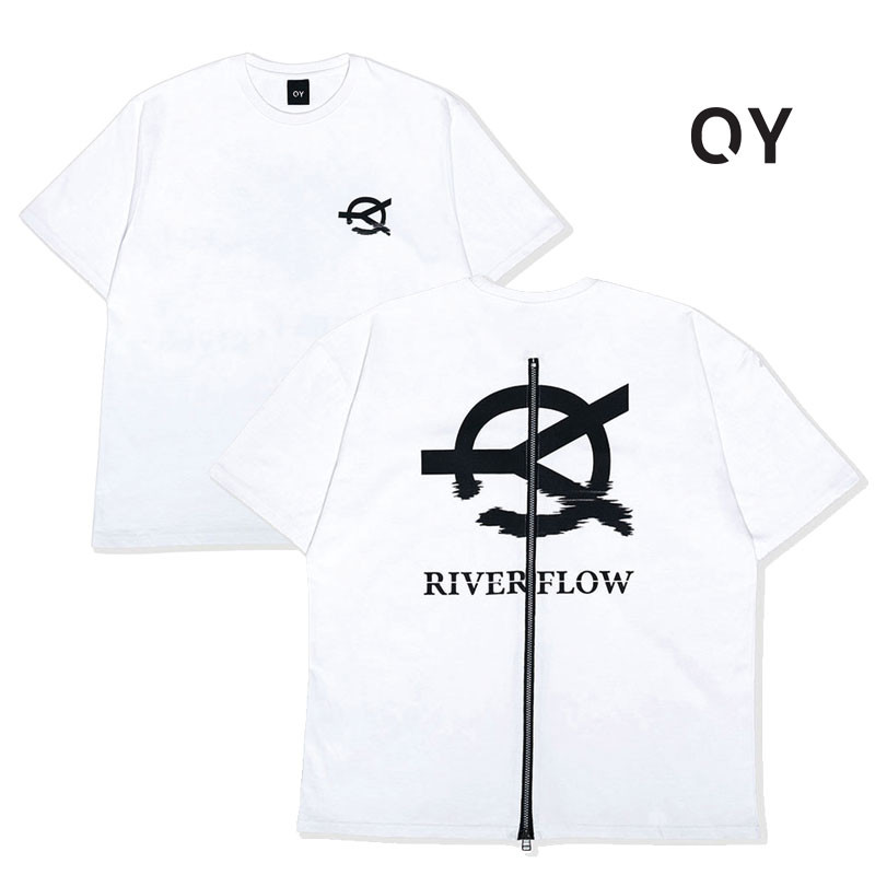 日本未入荷 [OY] RIVER FLOW LOGO ZIPPER T オーワイ 夏 半袖 Tシャツ ストリートファッション レディース メンズ 韓国ファッション