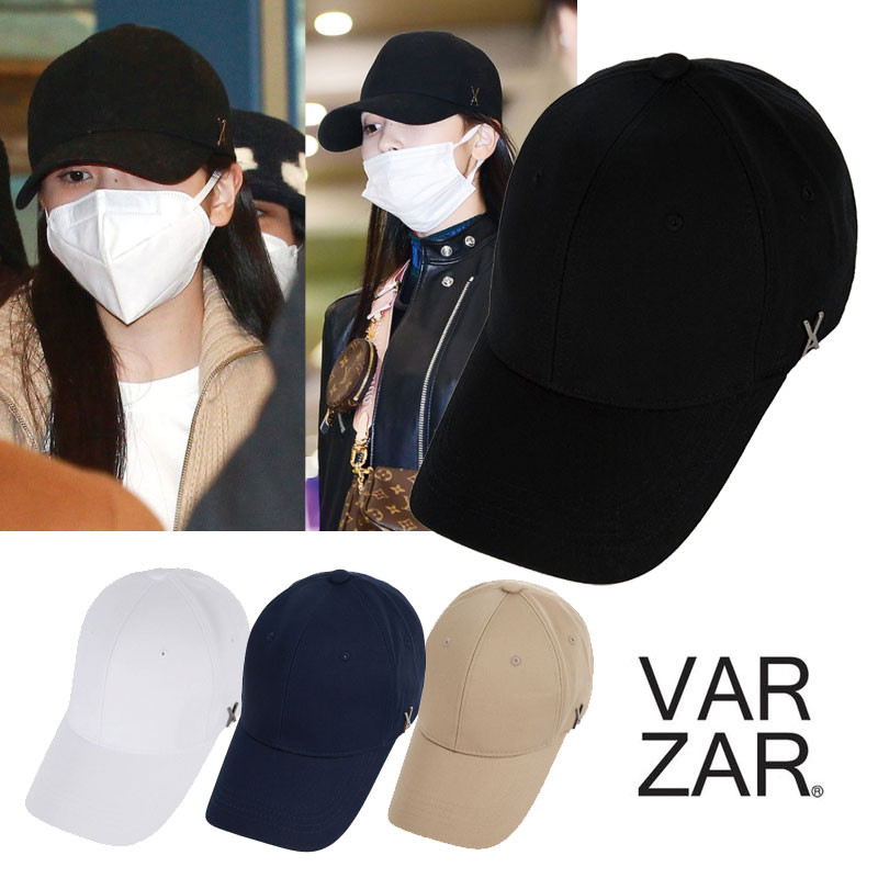 TWICE ミナ愛用 [VARZAR] Stud logo over fit ball cap バザール キャップ 帽子 UV レディース メンズ 韓国ファッション