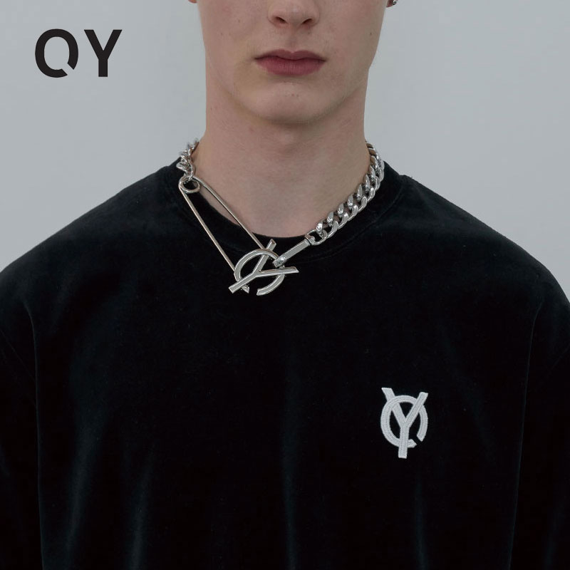 日本未入荷 [OY] LOGO PIN NECKLACE オーワイ ネックレス surgical steel レディース メンズ 韓国ファッション