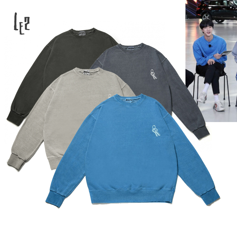 [LE2] BTS 防弾少年団 JIN 着用 219KEY PIGMENT SWEAT SHIRT 4カラー ピグメントスウェットシャツ長袖