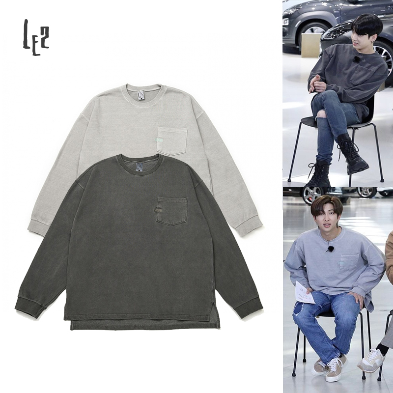 [LE2] BTS 防弾少年団 RM / Jungkook 着用 Pigment adolescence long-sleeve ピグメントアドルレッスンスロングスリーブTシャツ