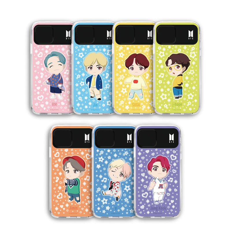 日本未入荷 BTS CHARACTER LIGHT UP CASE 防弾少年団 スマホケース スマホケース galaxy iphone