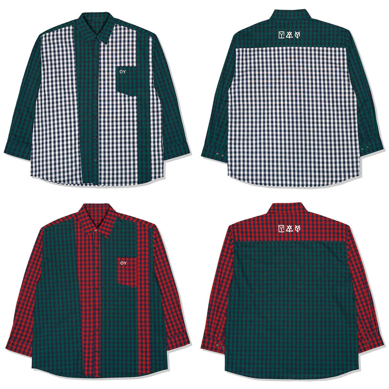 ★OY★B.S CHECK SHIRTS - PINK★正規品/韓国直送料込/人気 OY (오와이) Ι OPENYARD