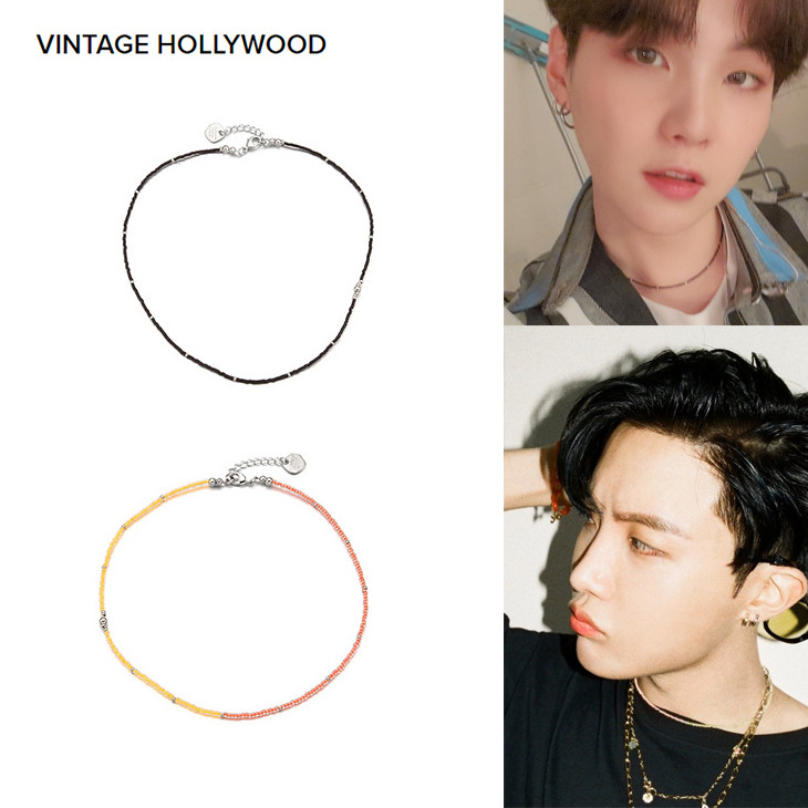 [VINTAGE HOLLYWOOD]人気 BTS SUGA JHOPE 着用 Candy Beads Necklace
