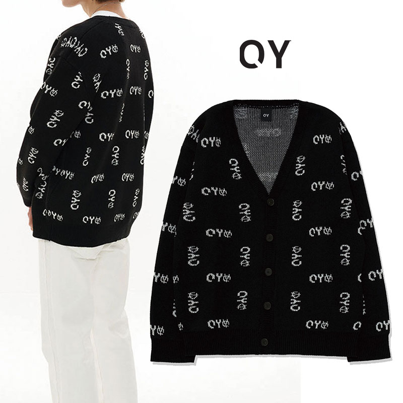 日本未入荷 [OY] LOGO KNIT CARDIGAN オーワイ カーディガン カーディガン レディース メンズ 韓国ファッション