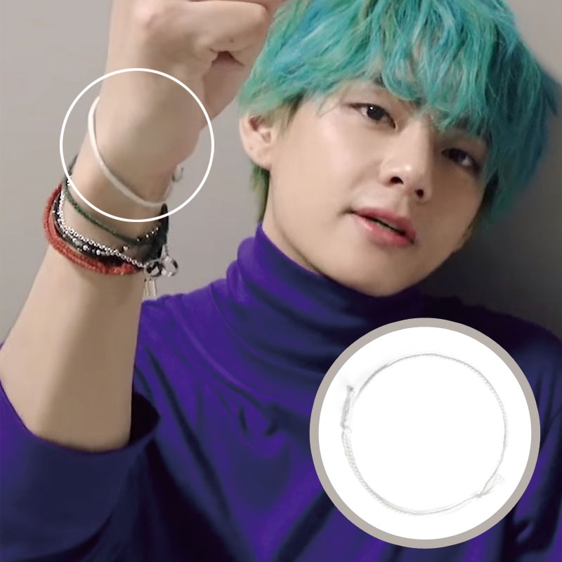 [ccnmade]人気 BTS V Single Original 着用ブレスレット DIFFERENT ハンドメイドTEAHYUNG糸ブレスレット