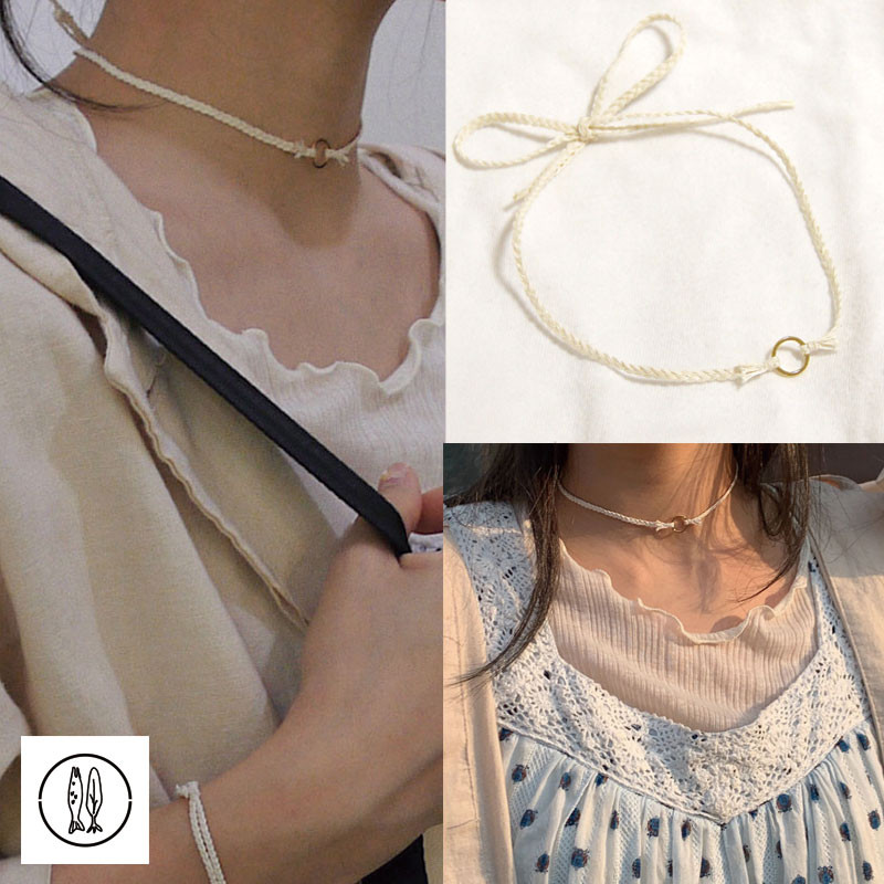 [ccnmade]人気 COTTON NECKLACE ネックレス DIFFERENT ハンドメイドTEAHYUNG