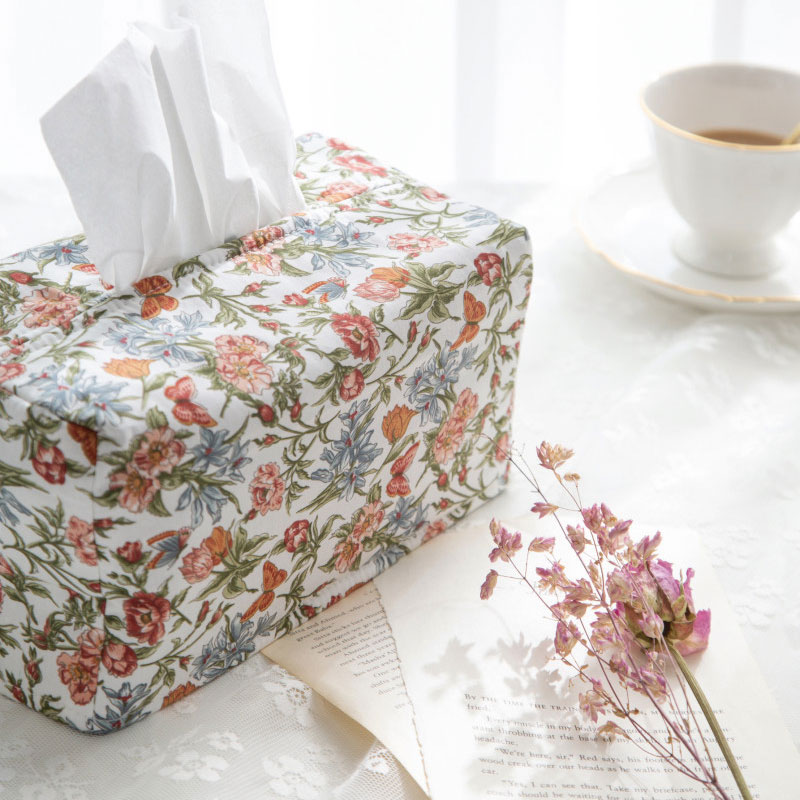 [DECO VIEW] Retro flower TISSUE COVERS デコ ュー ティッシュケース ティッシュカバー 韓国