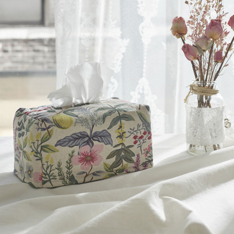 [DECO VIEW] Comfort Garden Washing Linen TISSUE COVERS デコ ュー ティッシュケース ティッシュカバー 韓国-copy