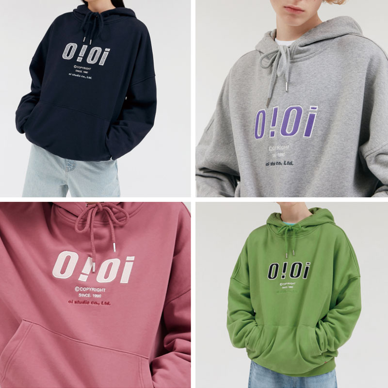 [OIOI] 2020 SIGNATURE HOODIE オアイオアイ 長袖 フード付き tシャツ レディース メンズ 韓国ファッション