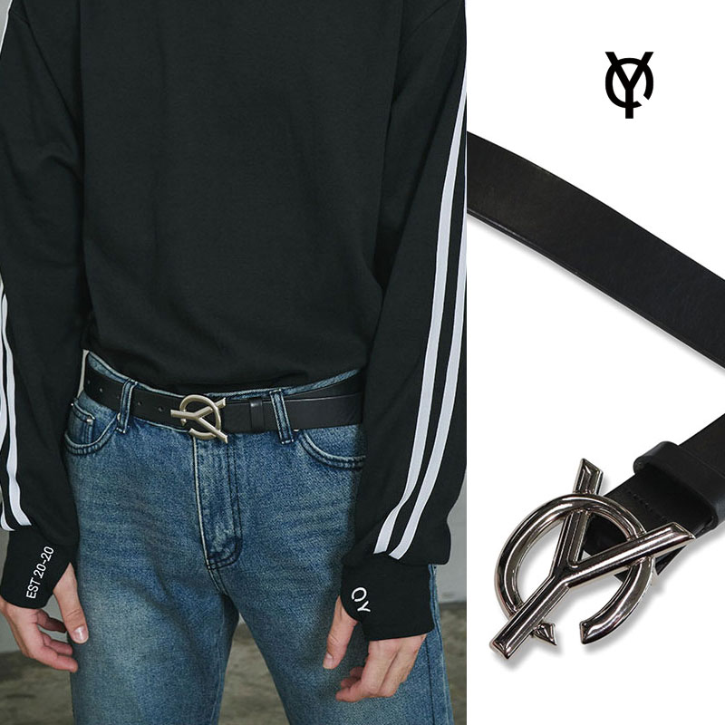 [OY] LOGO LEATHER BELT2 オーワイ ベルト2 レディース メンズ 韓国ファッション