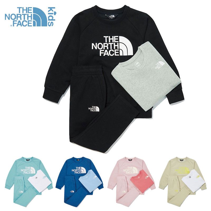 [THE NORTH FACE] NM5MM01 COZY MTM 3PCS SET ノースフェイス キッズ 3PCS セット スウェッ パンツ 半袖Tシャツ 子供 韓国ファッション