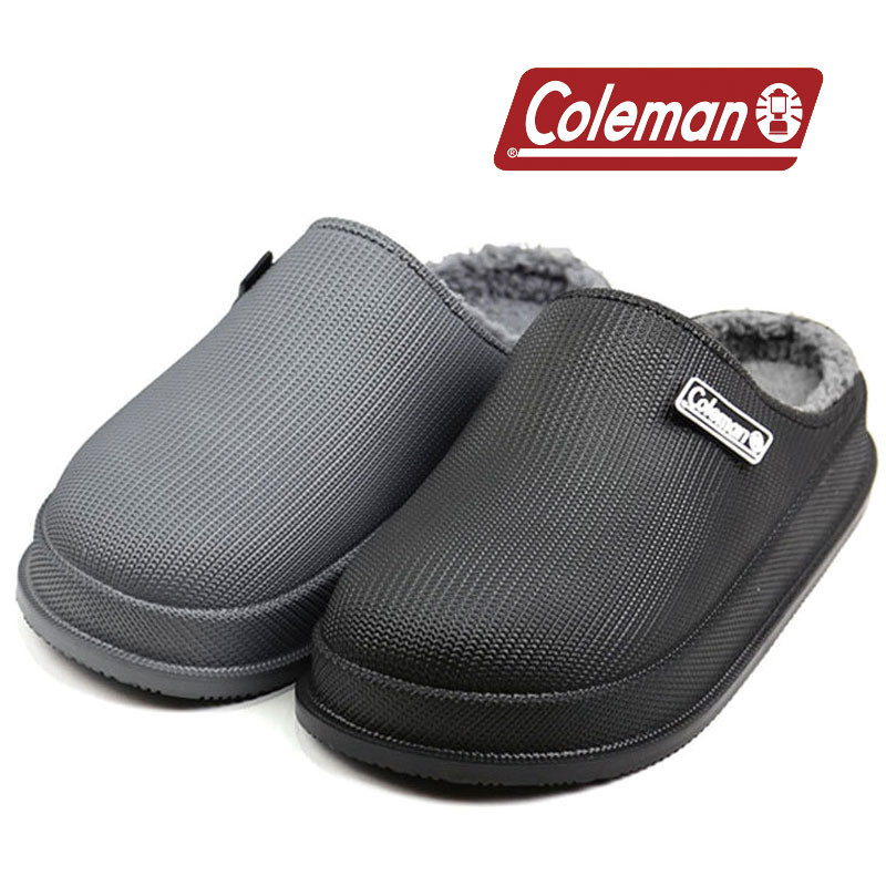 [COLEMAN] コールマン SLIPPER 防寒 スリッパ 靴 メンズ 韓国ファッション 25~27CM ブラック グレー