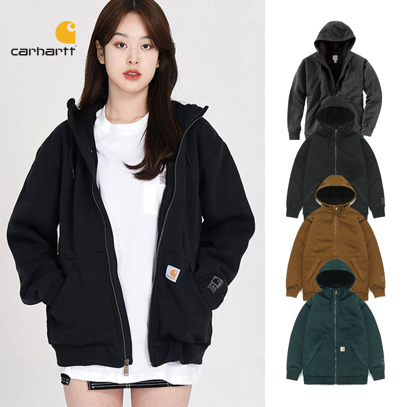 [CARHARTT] 104078 THERMAL LINED FULL-ZIP HOODED SWEATSHIRT フード ジャケット ジップアップ レディース メンズ