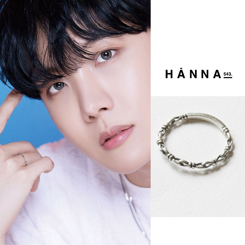 BTS 防弾少年団 [hanna543] R382S silver 925 J-hope 着用!! リング アクセ 韓国ファッション