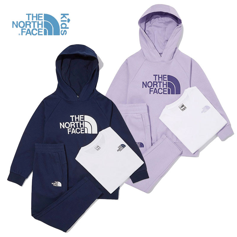 [THE NORTH FACE] NM5PM06 K COZY HOODIE 3PCS SET ノースフェイス キッズ 3PCS セット フード 半袖Tシャツ 子供 韓国ファッション